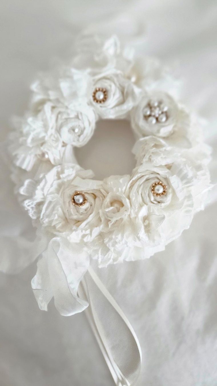 Tutte le decorazioni: Shabby Chic Kranz, Geschenk Romantik Hochzeit Muttertag – Nuovo e nell'imballaggio originale da Gossau ZH venduto da LeoniesDeko 1