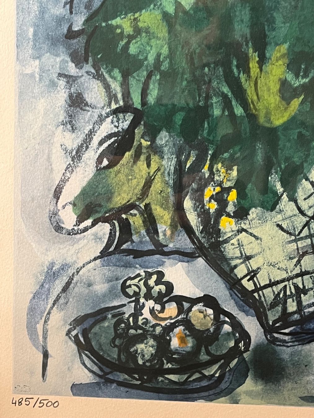 Gemälde: Marc Chagall – Lithographie "Bouquet fleuri sur table" – Gebraucht aus Basel von PAUL_ART 6