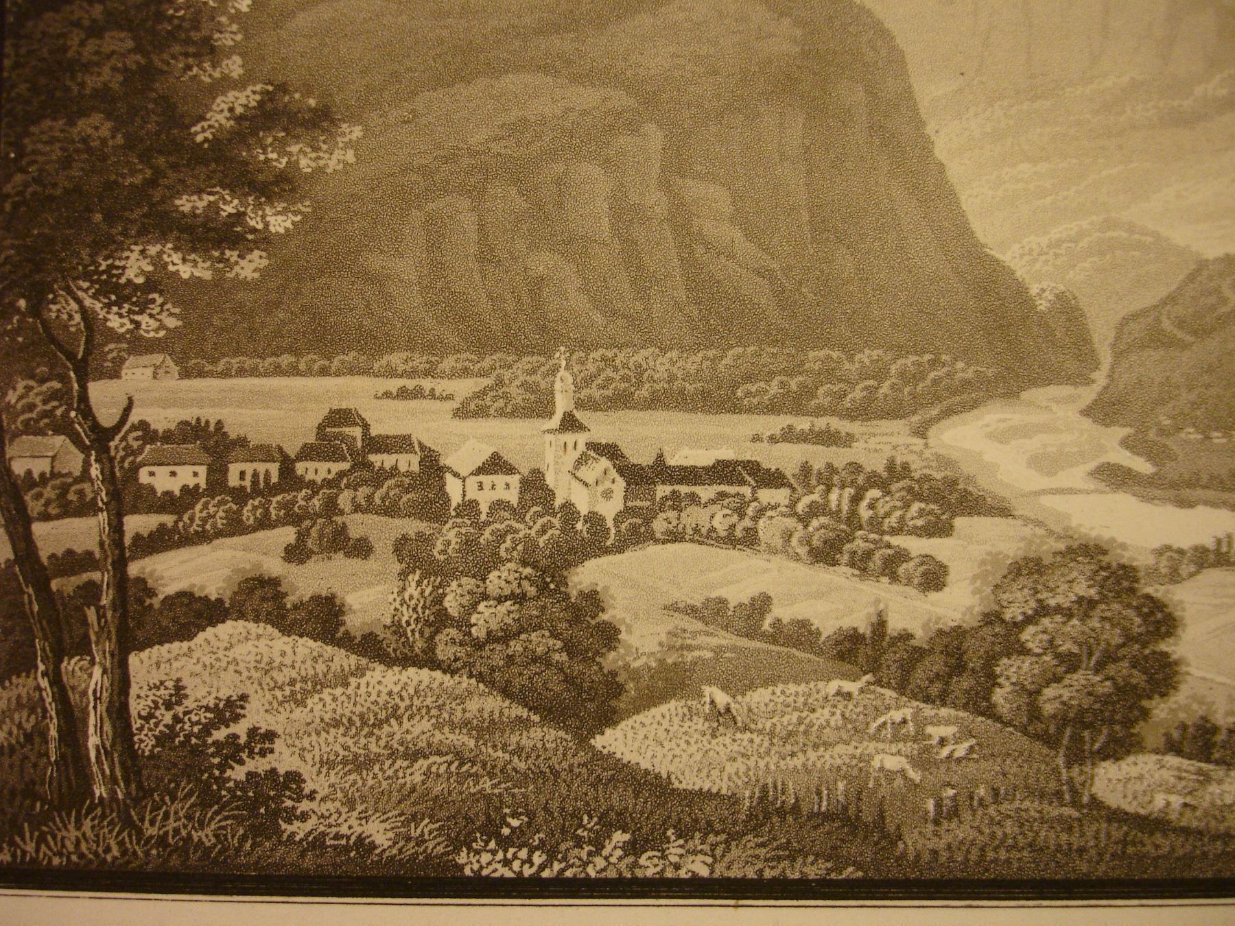 Stiche: CHAMONIX, AQUATINTA UM 1830 – Gebraucht aus Grüningen von Kartensammler 2