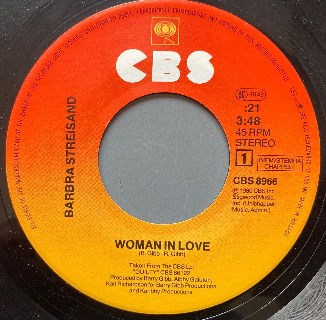 Dischi in vinile: BARBARA STREISAND - WOMAN IN LOVE – Usato da Poliez-Pittet venduto da Newtown-Records 2