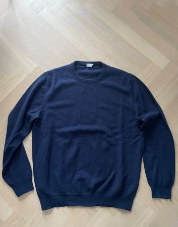 Malo Kaschmir Pullover in Dunkelblau Grösse 54
