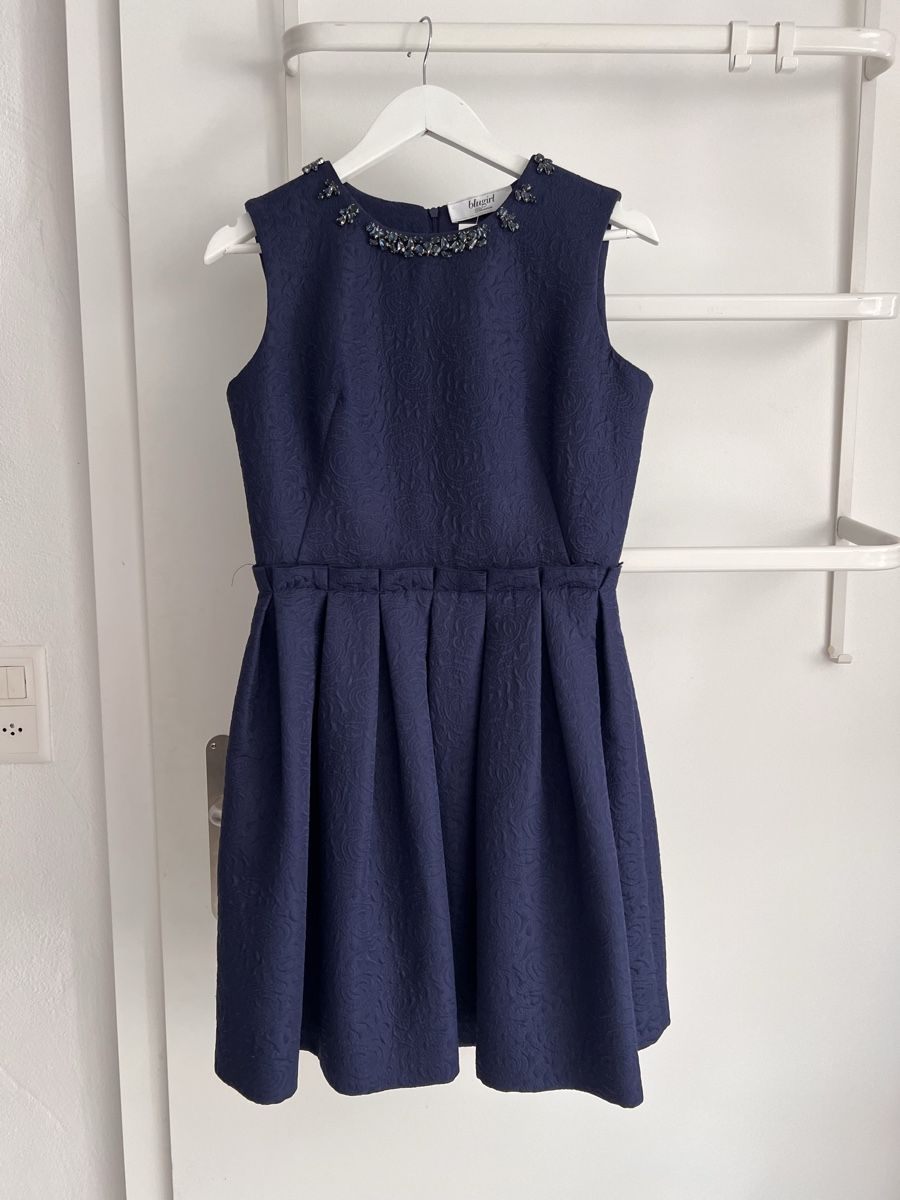 Blugirl Vestiti: Kleid Blugirl, Gr. 36, dunkelblau  – Usato da Solothurn venduto da Brini06