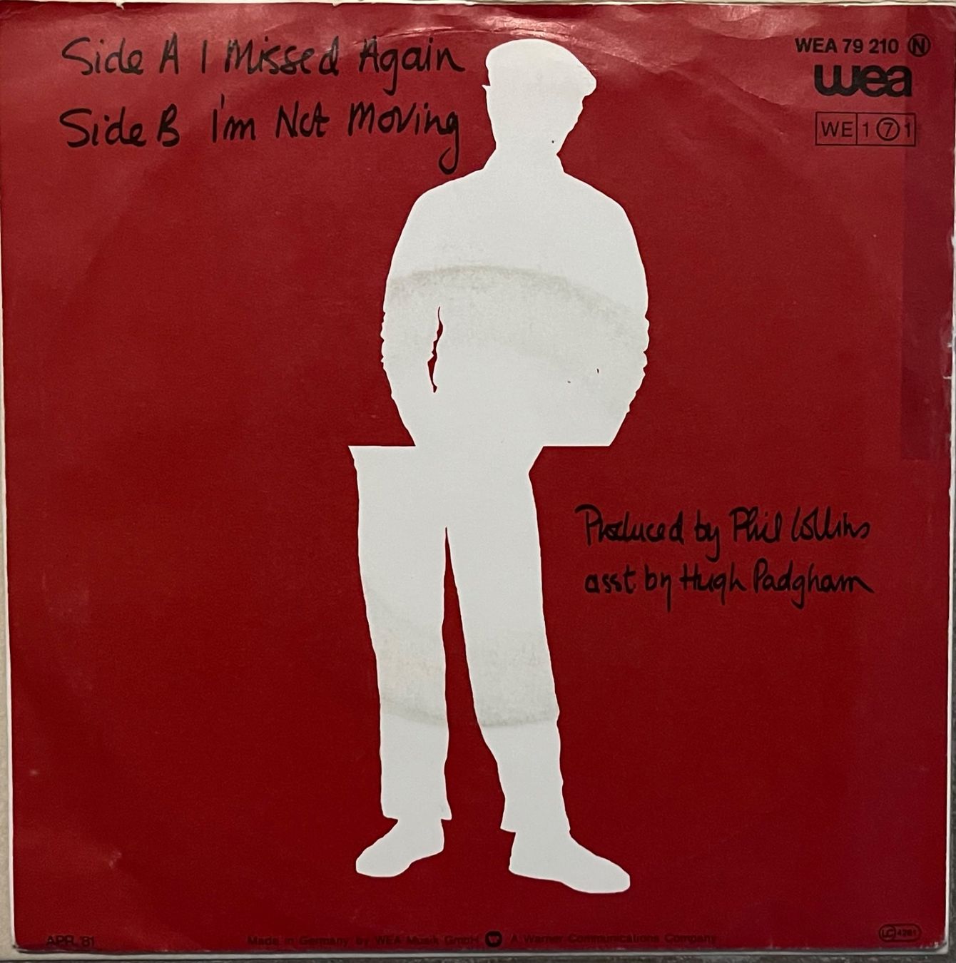Schallplatten: PHIL COLLINS - I MISSED AGAIN – Gebraucht aus Bussigny von vinyl-pas-cher 1