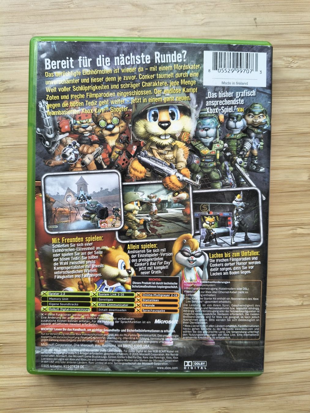 Spiele: Conker: Live & Reloaded (XBox) – Gebraucht aus Riedholz von ste_96cd 1