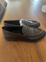 Loafer Massimo Dutti braun aus Leder guter Zustand