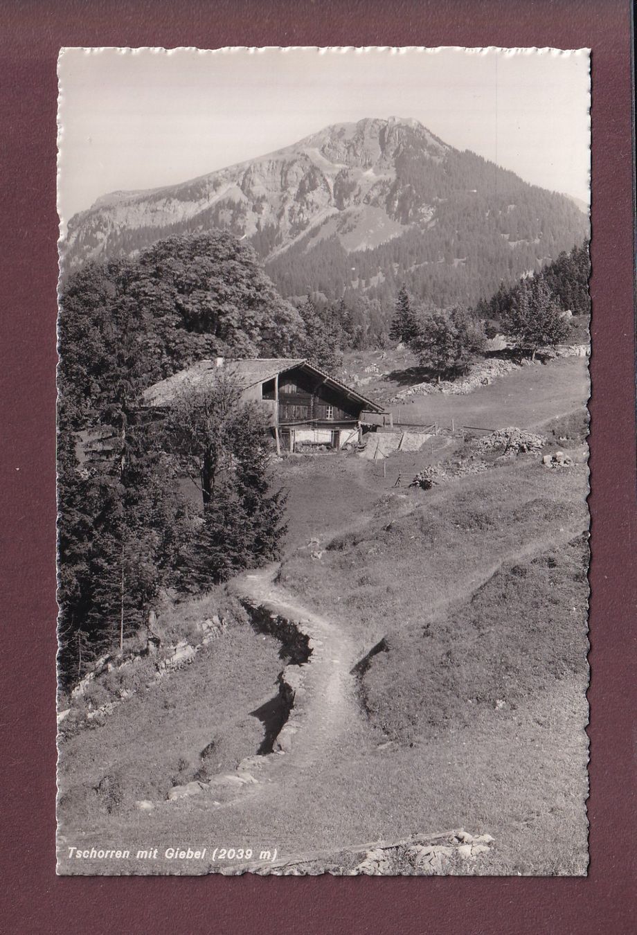 Cartoline postali: TSCHORREN mit Giebel – Usato da Pully venduto da nicecards
