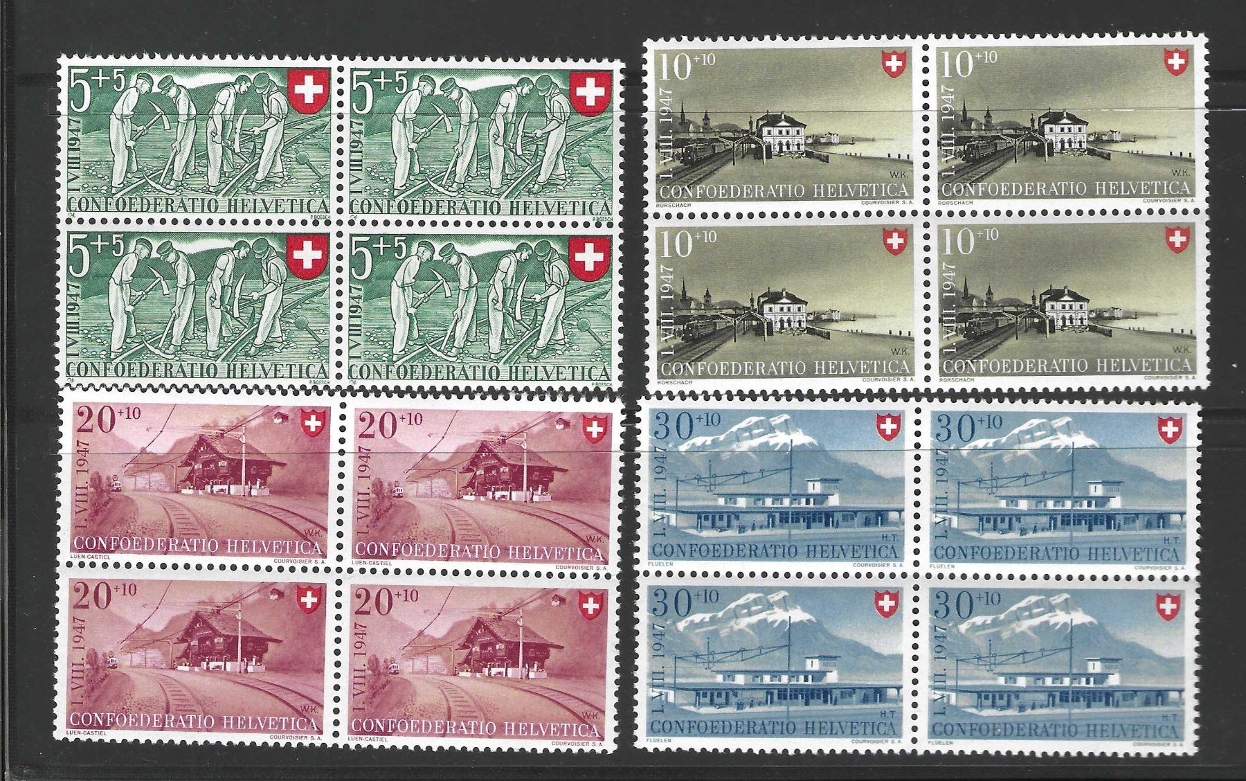 Alle Briefmarken: 1947, Serie postfrisch – Neu (gemäss Beschreibung) aus Wildhaus von Brunphil