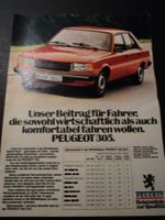Prospekt Werbung Peugeot 305 GLS