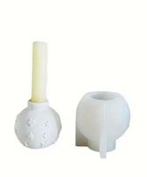 Giessform Silikonform Kerzenhalter Weihnachten Kugel Stern