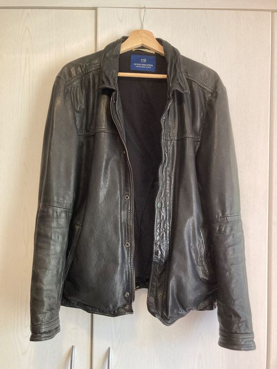 Scotch & Soda Lederjacke Gr. L Kaufen auf Ricardo