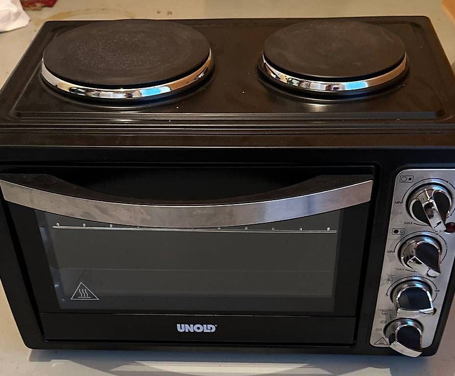 Forni: Unold Kleinbackofen mit 2Herdplatten – Nuovo e nell'imballaggio originale da Wildhaus venduto da Menario87