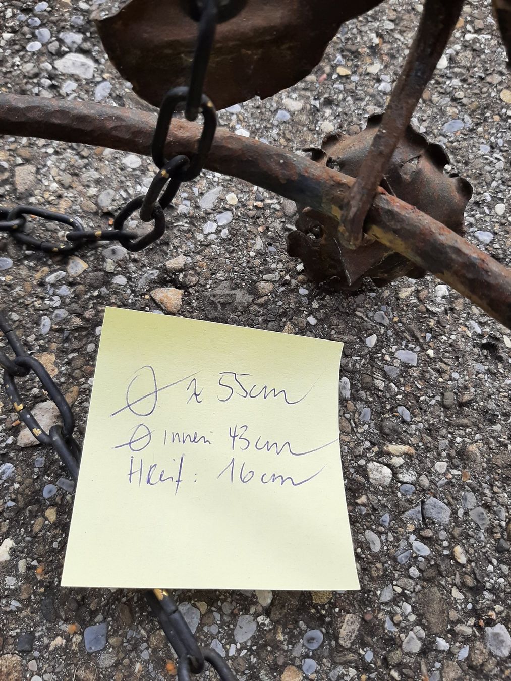 Tutte le decorazioni: Alter Eisenring für Lampe oder Laternchen Deko Shabby Chic – Usato da Bern venduto da SecondHandBijou 5