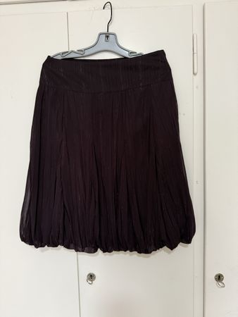 H&M Ballonrock Gr. 38 Dunkellila Glitzer elegant