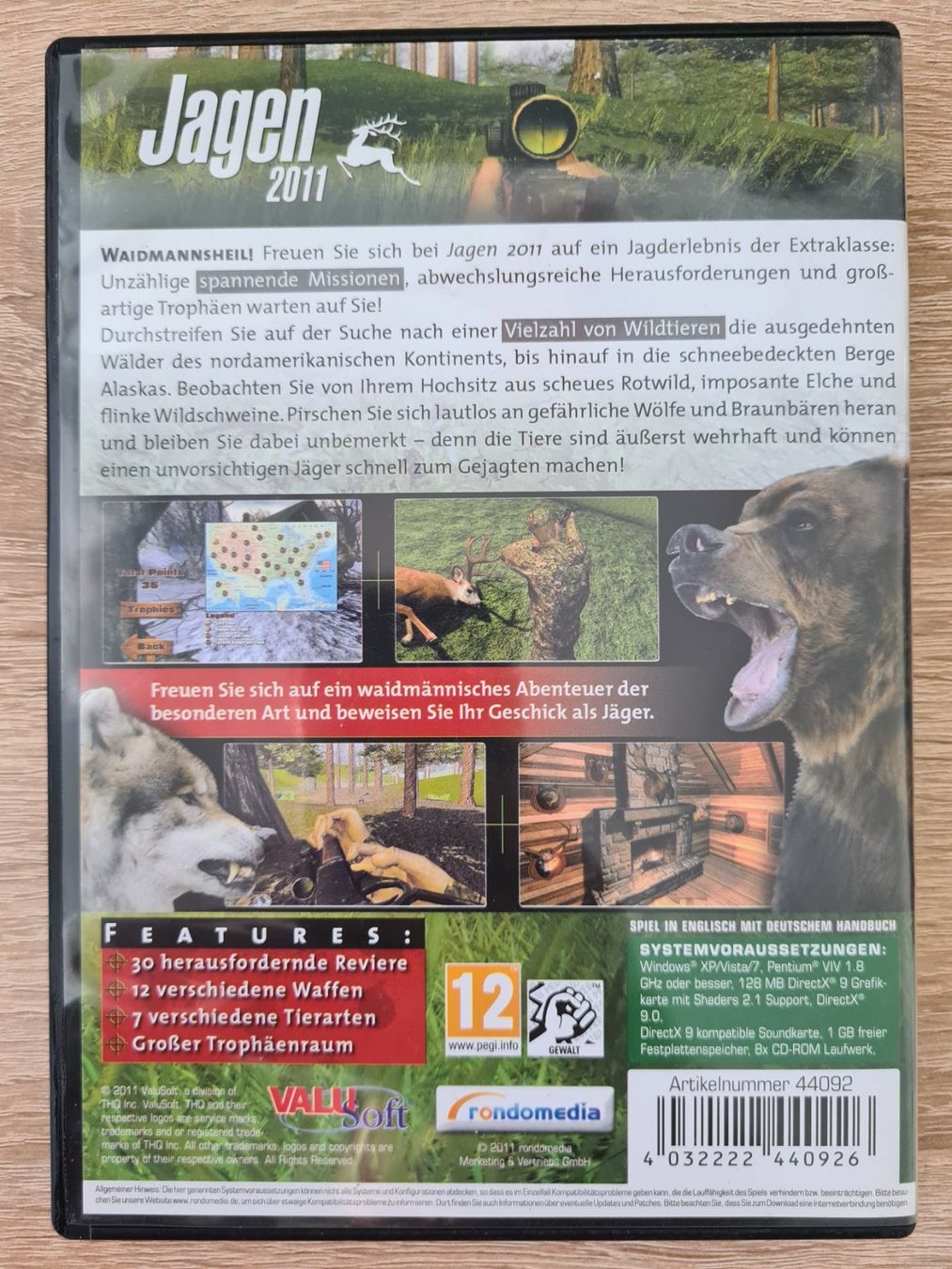 Giochi: Jagen 2011 (German Cover) - PC – Usato da Carouge GE venduto da Gasco 1