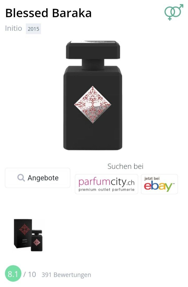 Initio Parfum & Eau de Toilette: 2 ml INITIO BLESSED BARAKA EDP ABFÜLLUNG – Neu (gemäss Beschreibung) aus St. Gallen von CaliSunshine 2