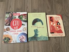 Lot de 3 livres d'autrices portugaises (Cuisine & Romans)