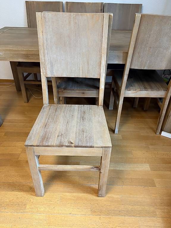 Set de table et chaises: Holz Tisch 6 stühle – D'occasion à Zürich par fcold 3