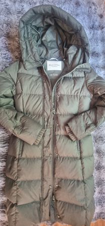 Damen Daunenjacke Marc O'Polo olivgrün mit Kapuze Gr. 36/38