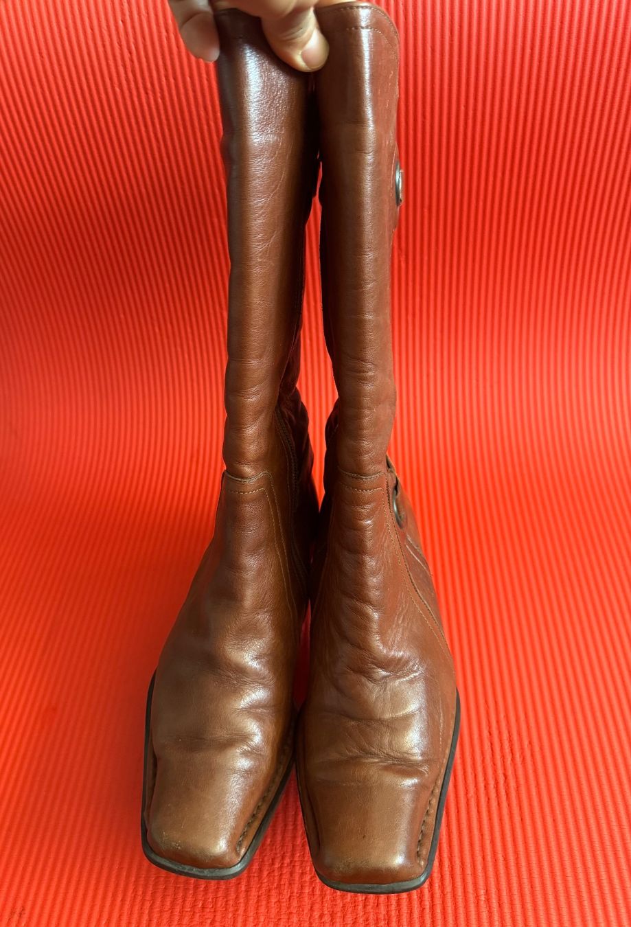 Damenschuhe: Vintage Y2K Damen Echt Leder Stiefelette Braun Gr 35 – Gebraucht aus Frenkendorf von Style365 1