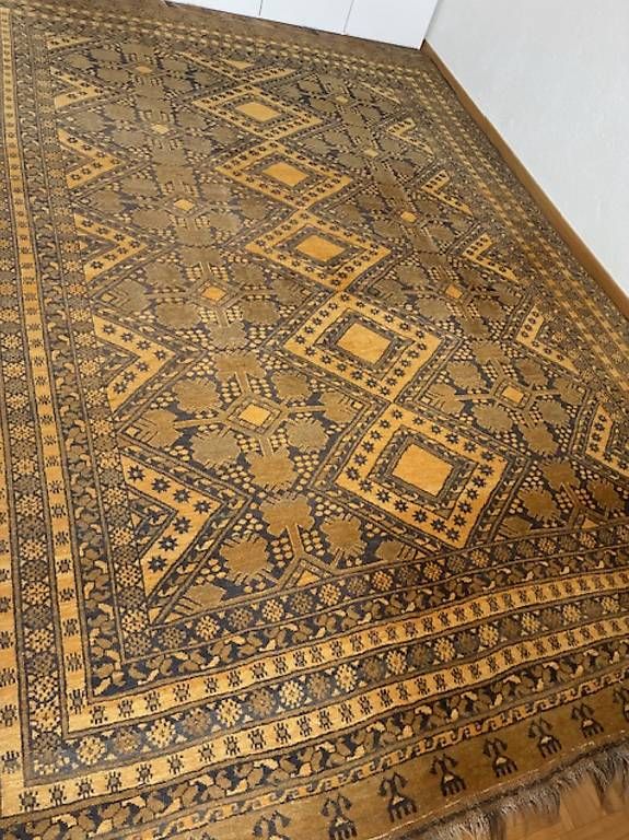 Teppiche: Afghan Teppich gold - gelb – Gebraucht aus Lupsingen von Bantelli