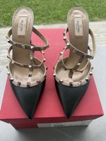 Valentino Rockstud Mules 90 Black EU 41