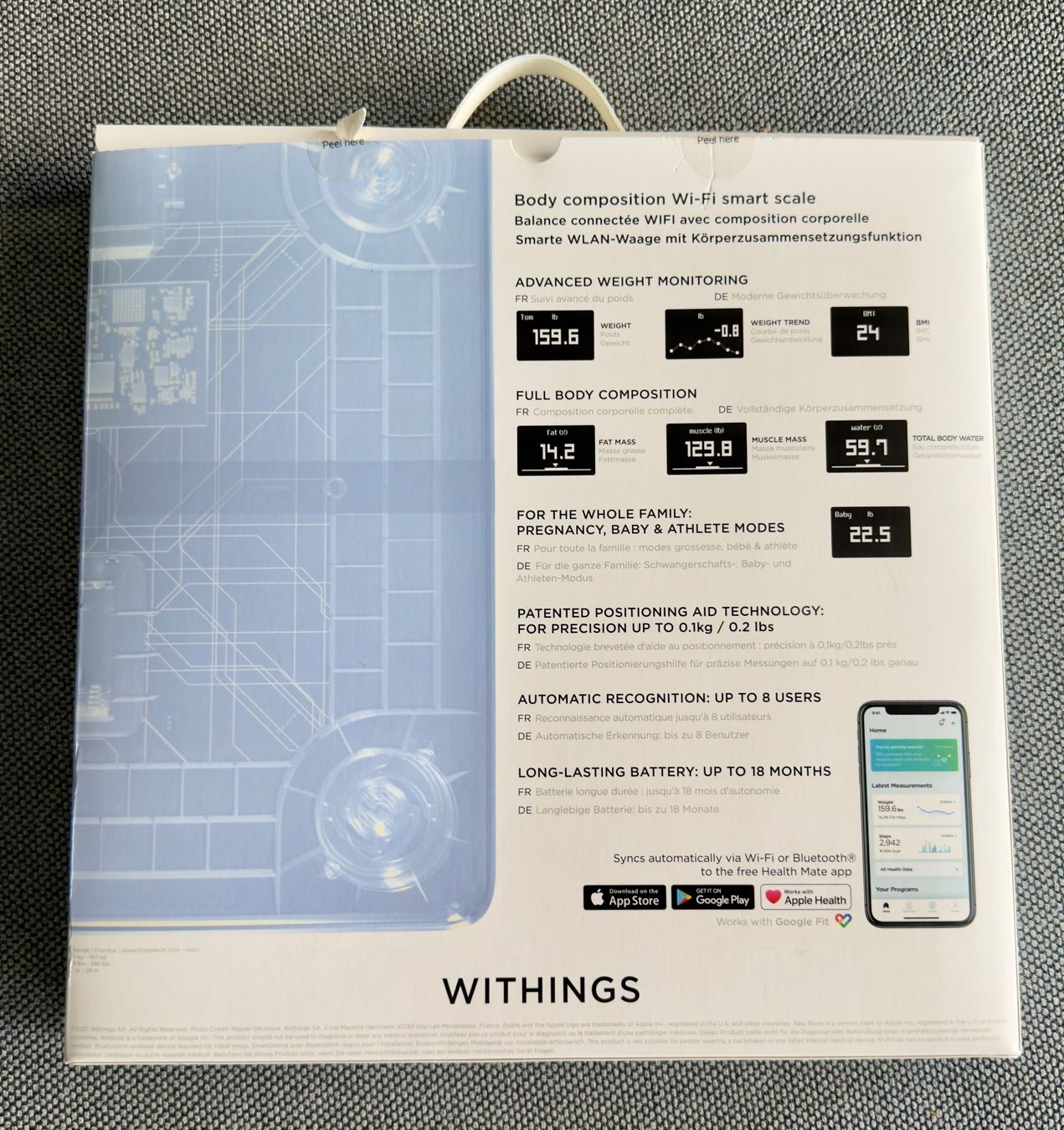 Withings Bilance pesapersone: Balance connectée Withings Body+ Smart Scale – Usato da Pully venduto da ta571 2