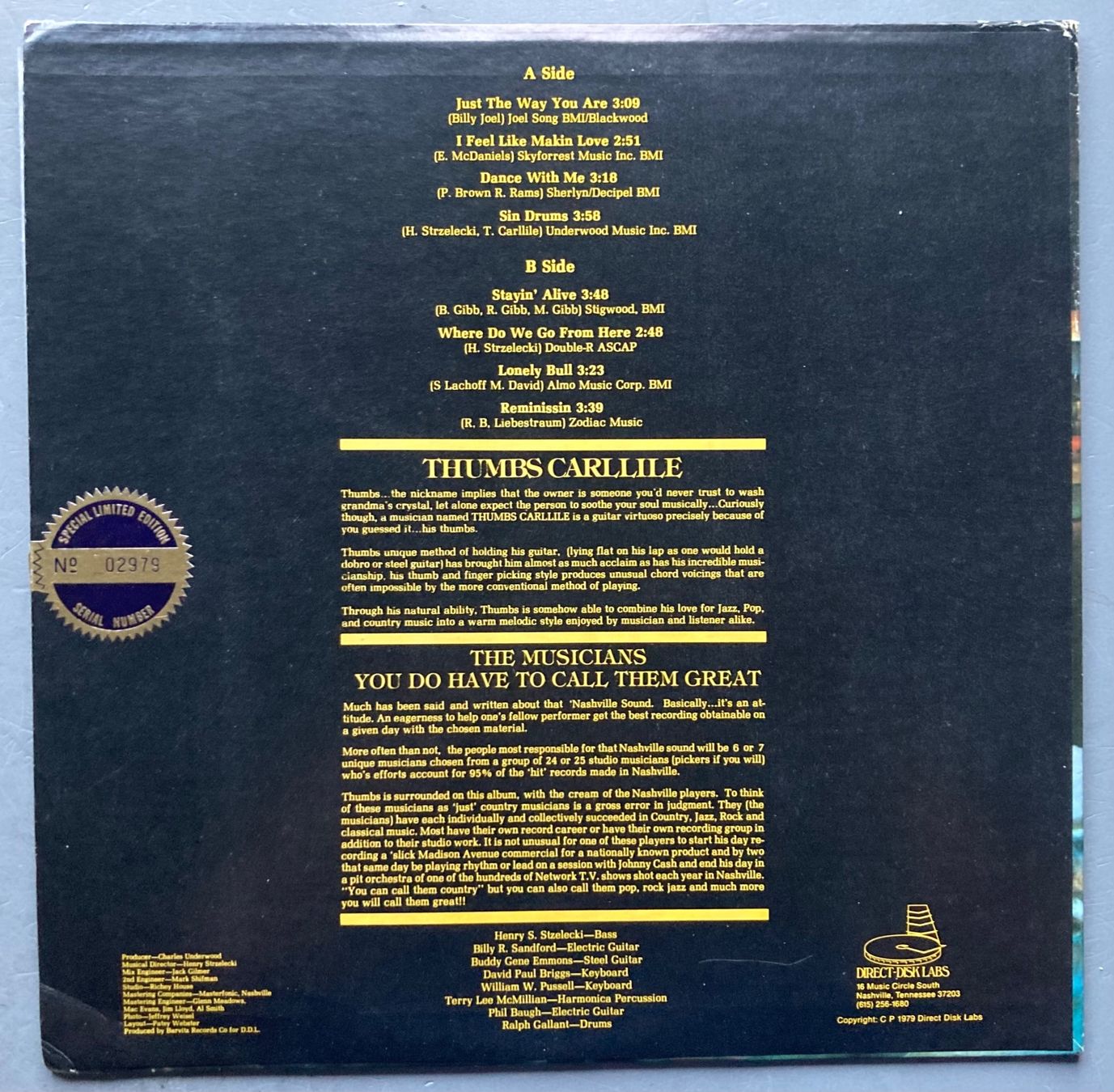 Schallplatten: THUMBS CARLLILE - GUITAR WIZARD – Gebraucht aus Poliez-Pittet von Newtown-Records 1