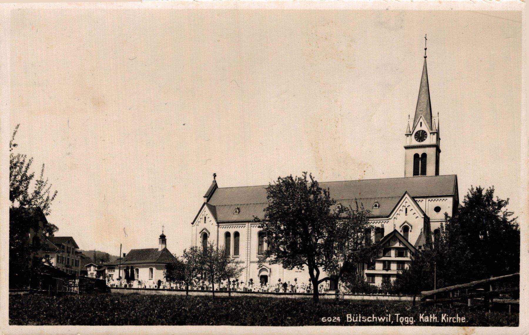 Cartoline postali: Bütschwil, Togg. Katholische Kirche – Usato da Bronschhofen venduto da Astore