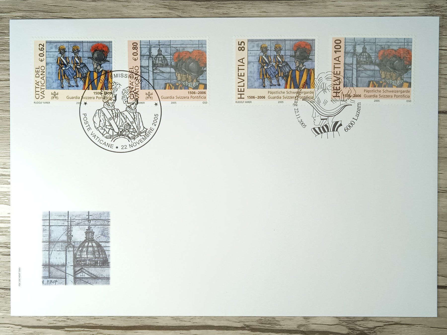 Tutti i francobolli: TR12 Enveloppe + Timbre Suisse 2005 – Usato da Cousset venduto da Patrick_Collections