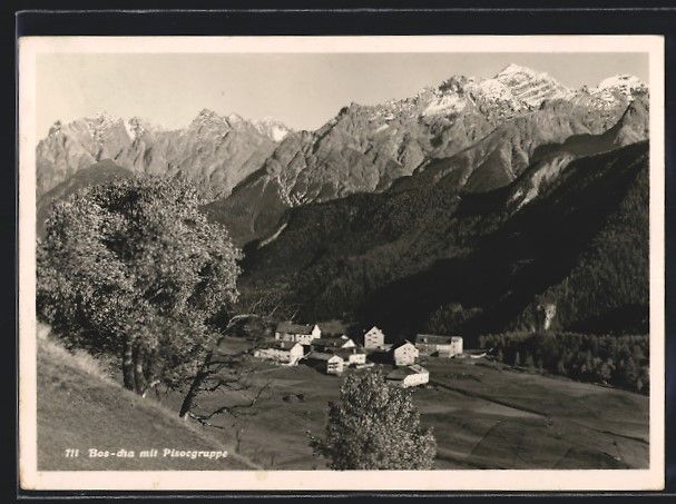 Cartoline postali: AK Bos-cha, Ortsansicht mit Pisocgruppe – Usato da Berlin venduto da bartko-reher