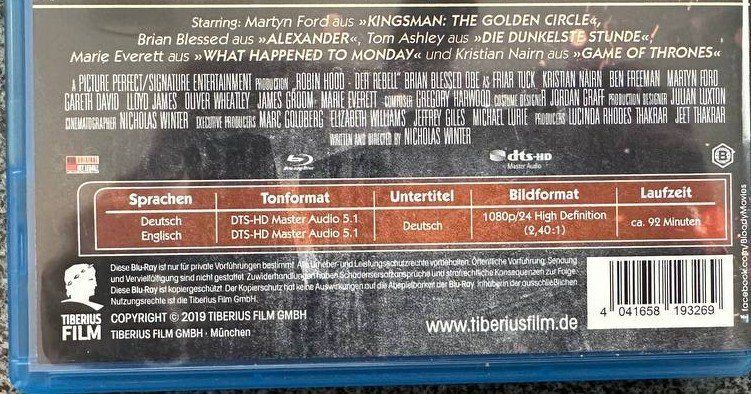 Tutti i DVDs: Robin Hood - Der Rebell Blu-ray Disc – Usato da Beringen venduto da Mantafisch1 2