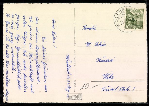 Cartes postales: Wolfhalden /App, Kirche mit Blick zum Bo – D'occasion à Berlin par bartko-reher 1