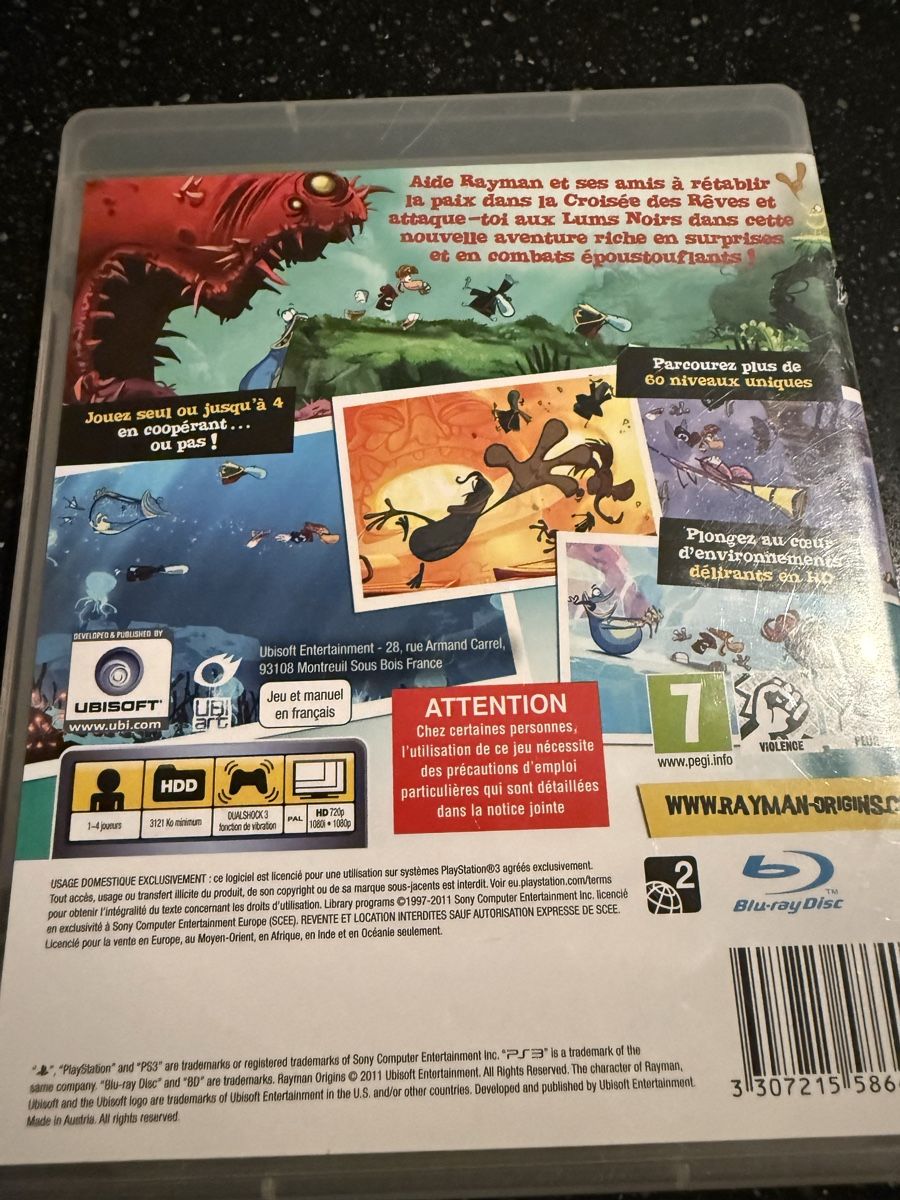 Sony Giochi: PS3 Rayman Origins – Usato da Claro venduto da KarinS84 1