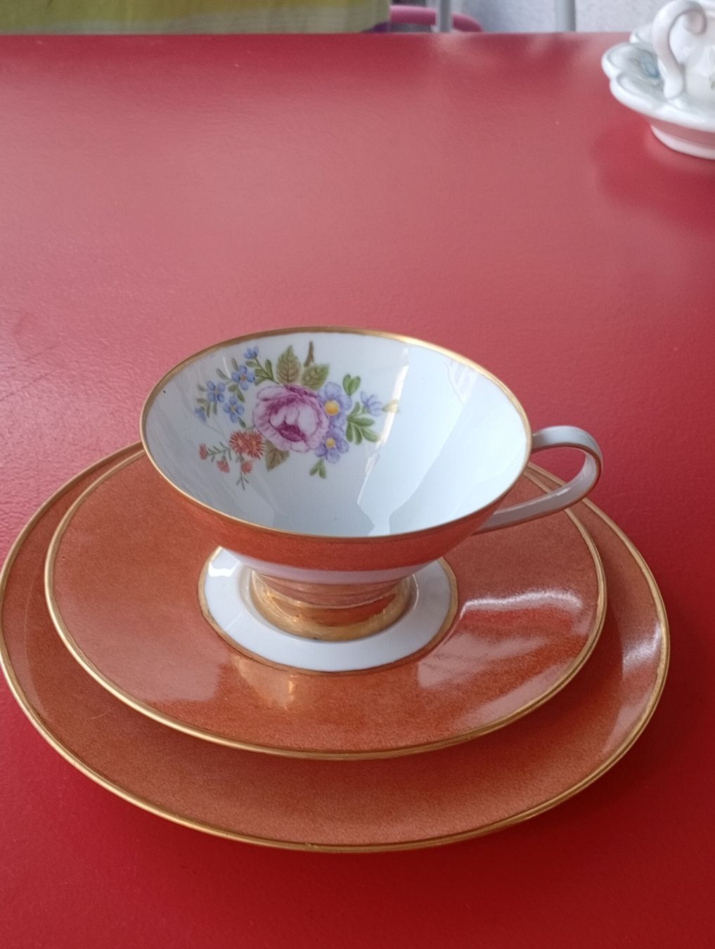 Rosenthal Set di piatti: Kaffeetasse mit Untertasse Rosenthal, Teller 1961 . – Usato da Engelburg venduto da CH.Me