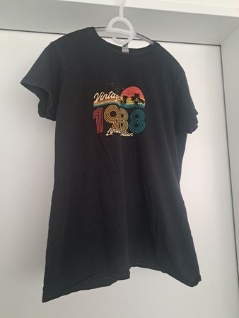 T-Shirt Vintage 1988 Limited Edition Schwarz Grösse 2XL