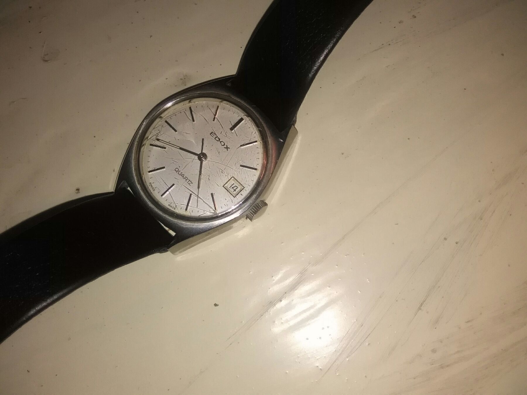 Edox Orologi: EDOX Herren-Uhr. Quartz, Lederband – Usato da Neuenhof venduto da elRey123 1
