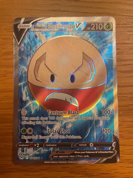 Hisuian Electrode V Full Art Lost Origin EN Kaufen auf Ricardo