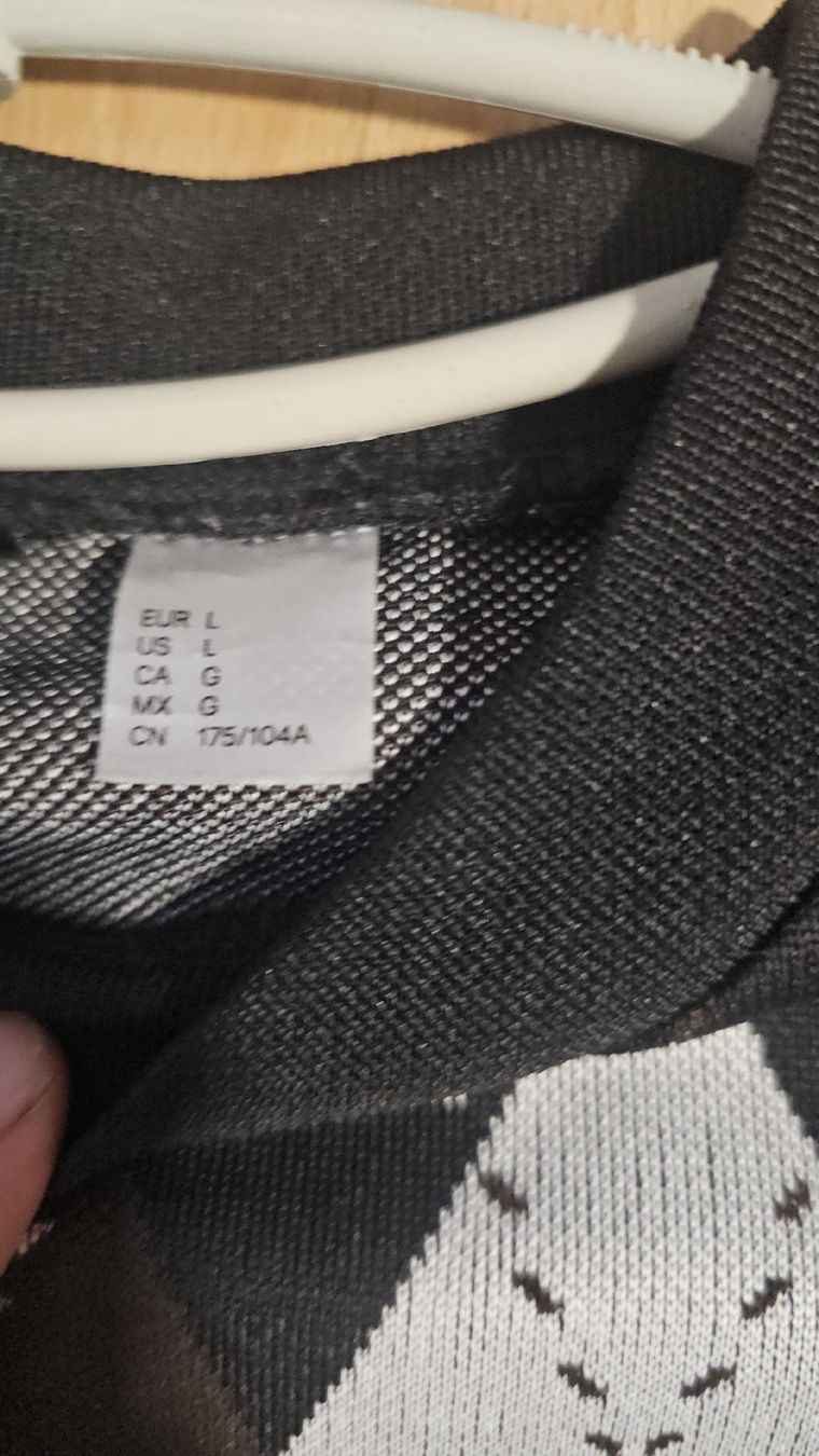 H&M Vestiti: Robe taille L, carreaux, noir/blanc – Usato da Sornetan venduto da T.a333 1