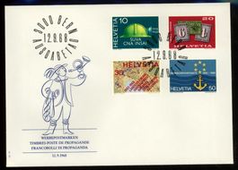 1968, FDC, Sonderpostmarken II (Nr. 457–460)