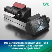 Dashcam 1080p mit G-Sensor & 32GB SD Karte, 2 Jahre Garantie