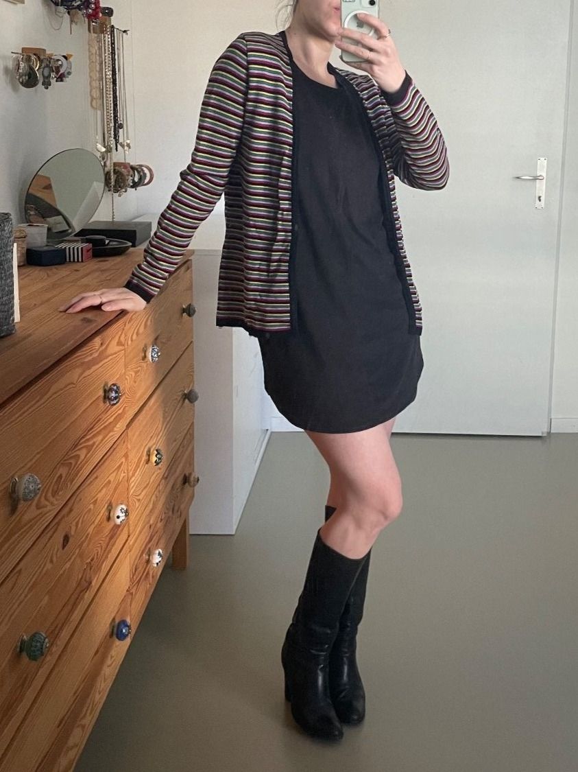 Gilet & Giacche senza maniche: Vintage gestreifter Pullover/Trikot/Weste ALAIN MANOUKIAN – Usato da Zürich venduto da AnnaSa 4
