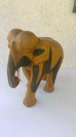 grosser Elefant aus Holz - 30 x 30 cm