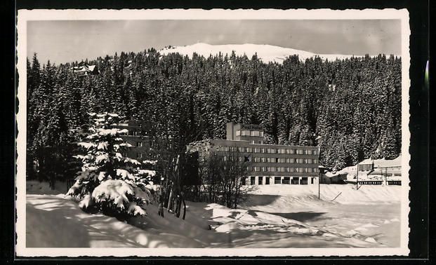 Cartoline postali: AK Arosa, Post- und Sporthotel – Usato da Berlin venduto da bartko-reher