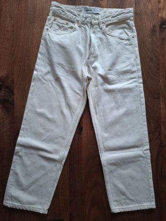 Hose Bershka Jeans hellbeige, Grösse EUR 38