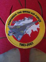 SWISS AIR FORCE MIRAGE III DS AUFNÄHER 1983-2003