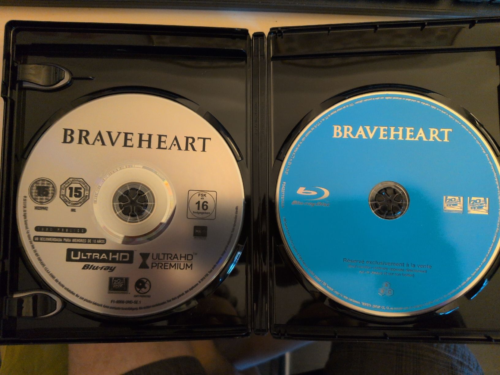 Tutti i DVDs: Braveheart 4K UHD + Blu-ray – Nuovo (secondo la descrizione) da Gland venduto da Kyostal 2