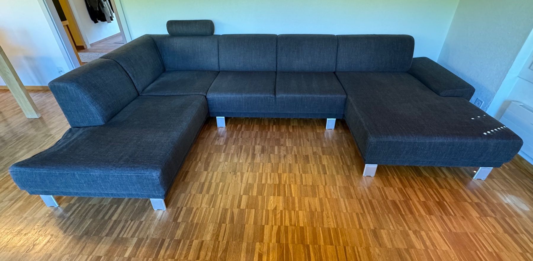 Divani: U-Sofa dunkelgrau – gebraucht – Usato da Hölstein venduto da Bri4nK