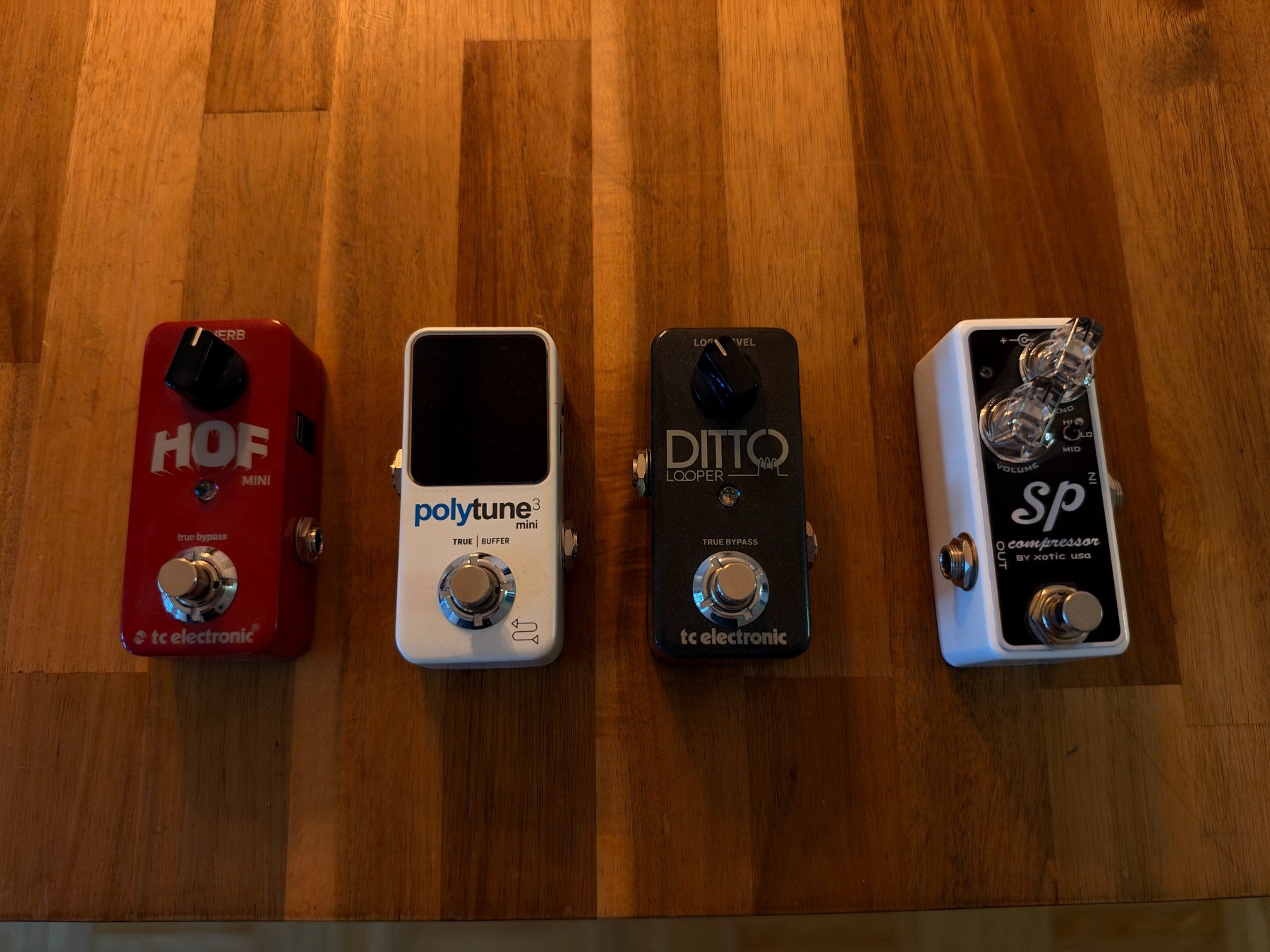 Musikinstrumente: 4 Pedale: Xotic SP Compressor, HOF Mini, Ditto, PolyTune 3 – Gebraucht aus Kriens von leb_d8sv 2
