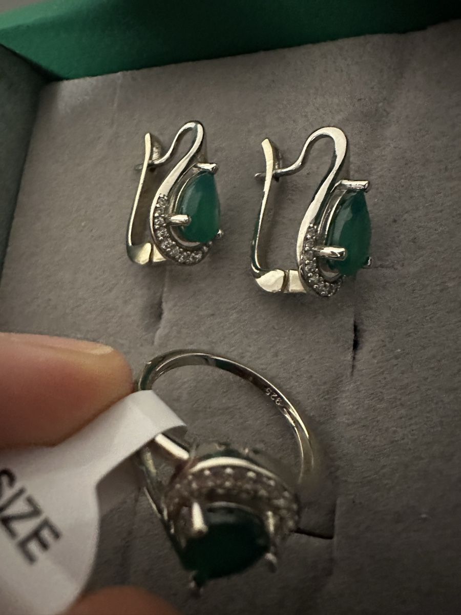 Sonstiger Schmuck: Sehr schöne Echt Silber 925 Set mit Echt Achat Stein – Neu und originalverpackt aus Zollikofen von Ushurma 5