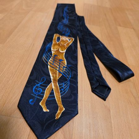 Vintage Krawatte der Marke Montebello, handgemacht